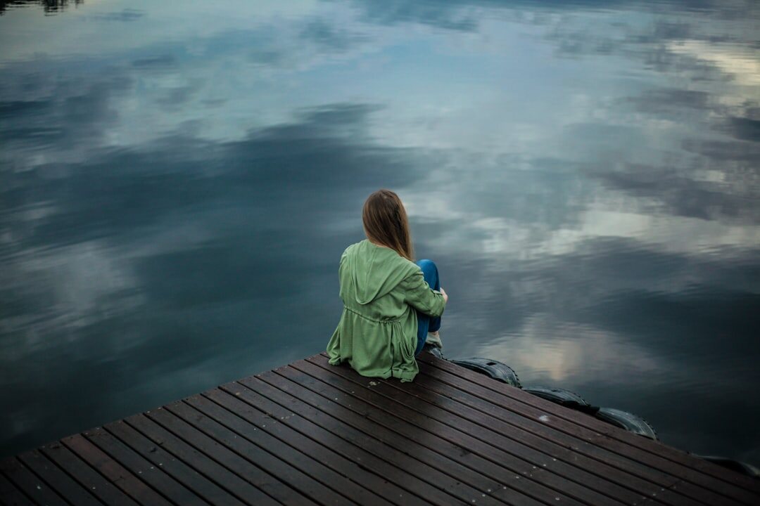 person reflecting alone